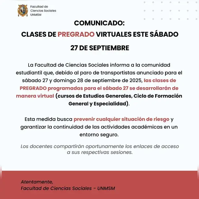 Paro de transportistas 27 y 28 de septiembre: universidades e institutos que suspenden clases presenciales desde HOY
