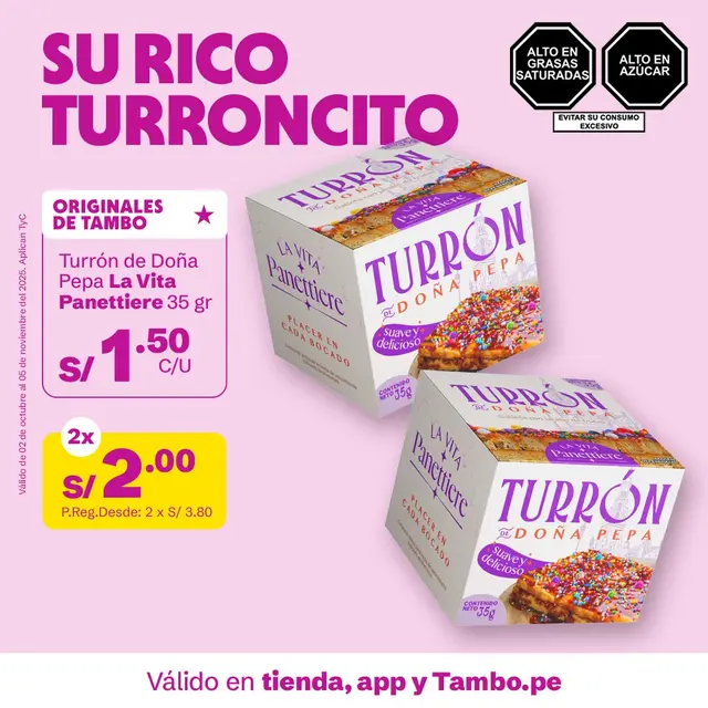 Turrón de Doña Peta a solo S/1.50 en Tambo: cómo conseguirlo y hasta cuándo podrás comprarlo