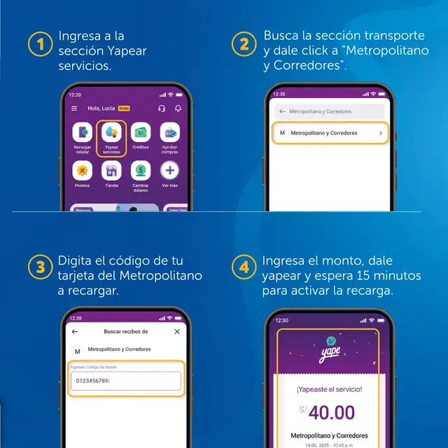 Metropolitano y Yape: El nuevo método para recargar tu tarjeta sin colas.