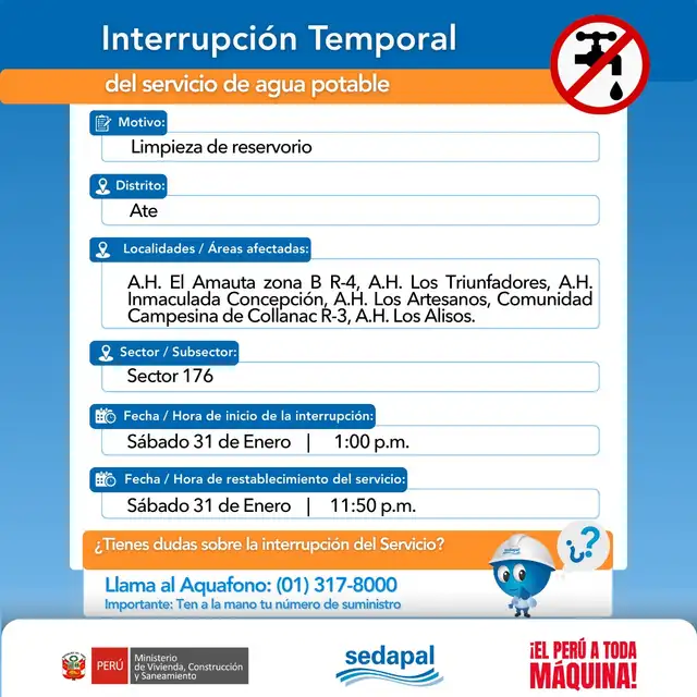 No Setor 176, o abastecimento de água foi interrompido. No Setor 176, o abastecimento de água foi interrompido.