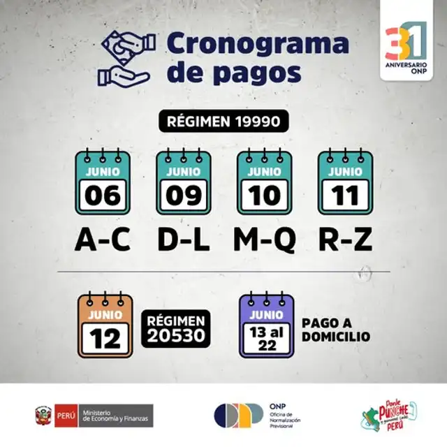 <strong> ONP anuncia calendario de pagos para ciudadanos del régimen 19990</strong>   