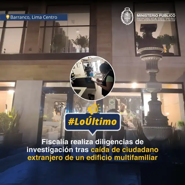 Fiscalía investiga muerte de extranjero que cayó desde el piso 19.