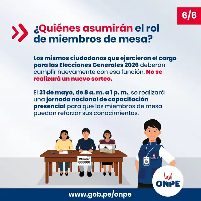 ¿Cúando se realizarán las nuevas capacitaciones para miembros de mesa en la segunda vuelta electoral? ¿Cúando se realizarán las nuevas capacitaciones para miembros de mesa en la segunda vuelta electoral?