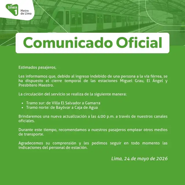 Comunicado oficial