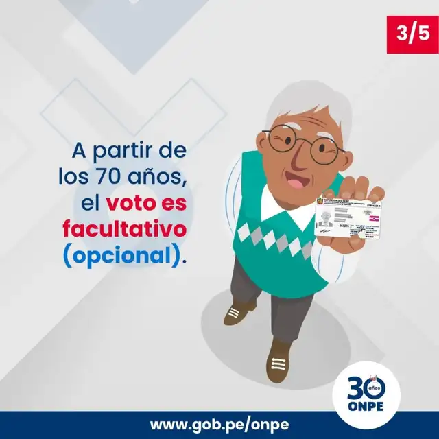 Elecciones 2026: ¿A qué edad el voto deja de ser obligatorio en el Perú?