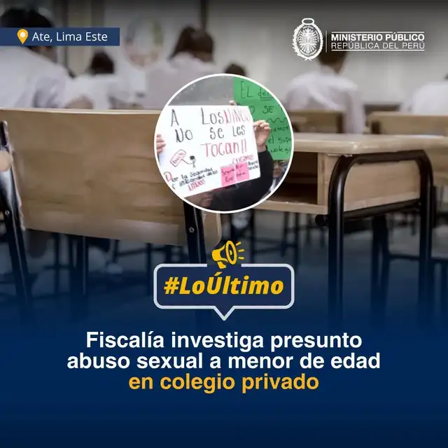 Fiscalía da inicio a investigación ante caso de agresión sexual dentro de institución educativa. Fiscalía da inicio a investigación ante caso de agresión sexual dentro de institución educativa.
