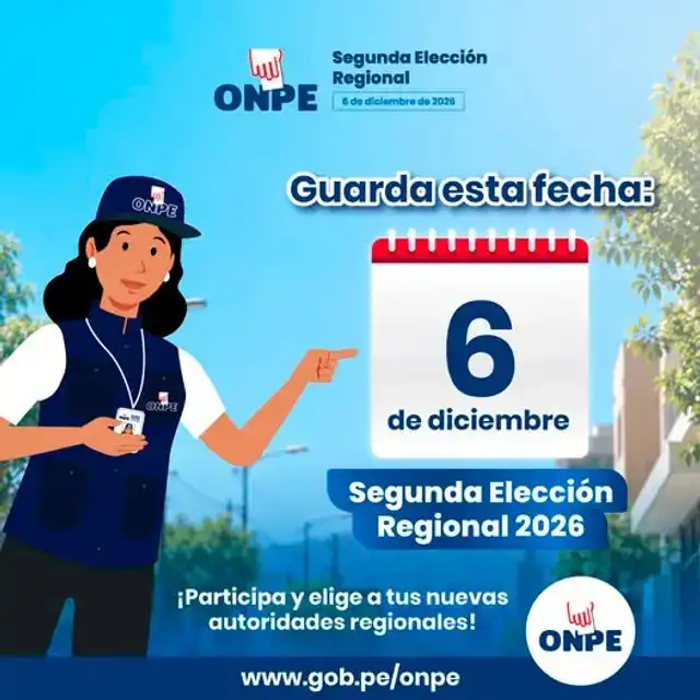 Segunda Elección Regional 2026.
