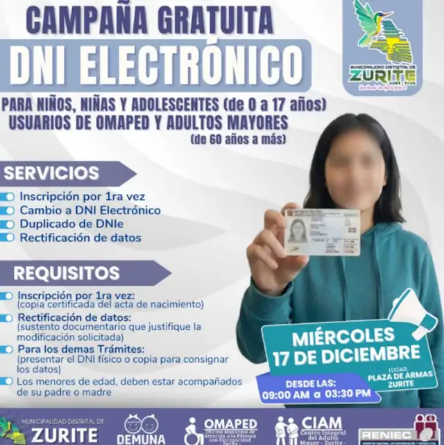 ¿Dónde se realizará la campaña el 17 de diciembre?