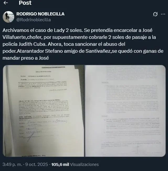 <strong> El abogado Rodrigo Noblecilla confirmó el archivo de la denuncia contra el chofer José Villafuerte</strong> <strong> El abogado Rodrigo Noblecilla confirmó el archivo de la denuncia contra el chofer José Villafuerte</strong>