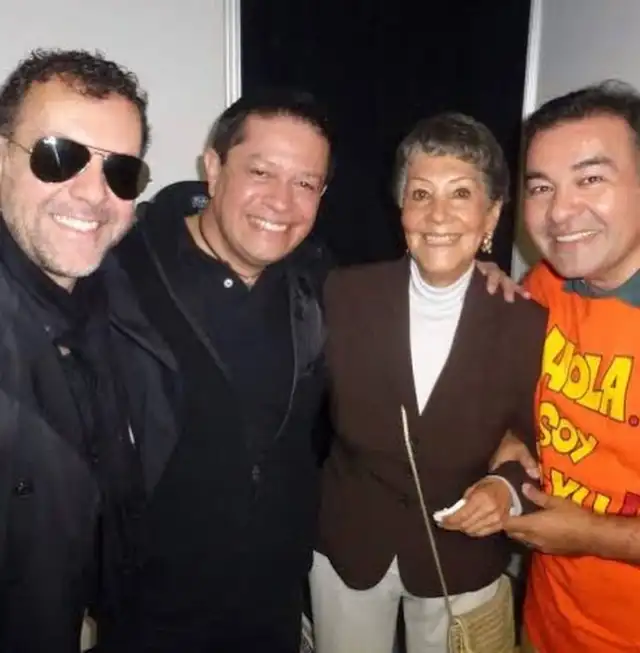  René García, Mario Castañeda y Gloria Rocha. Foto: Instagram/René García   
