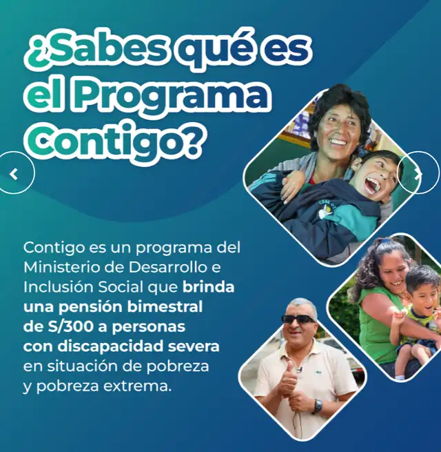 Programa Contigo entrega una pensión bimestral.