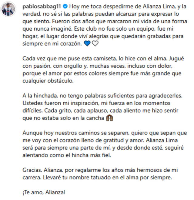 Pablo Sabbag, Alianza Lima Pablo Sabbag, Alianza Lima