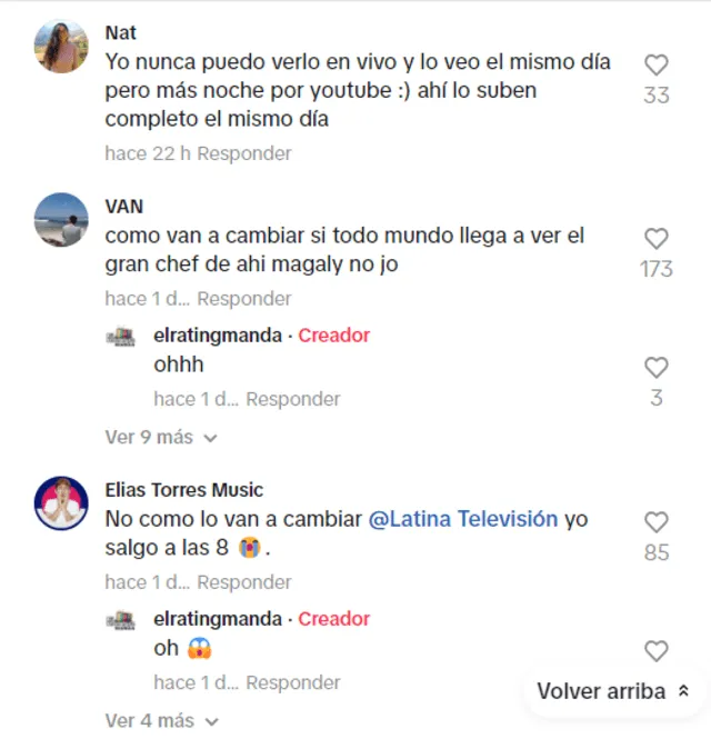 Usuarios comentan sobre nuevo horario de El Gran Chef: Famosos.