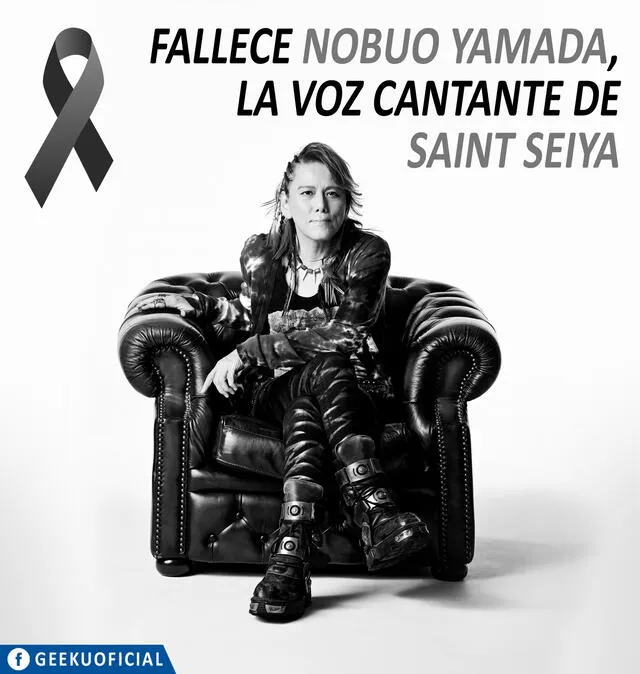  Falleció Nobuo Yamada, cantante de 'Saint Seiya'. Foto: Geeku Oficial 