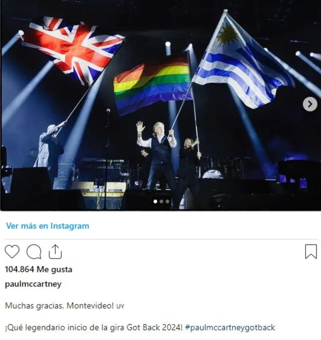 Paul McCartney alborotó a sus fans con su primer concierto en Sudamérica.