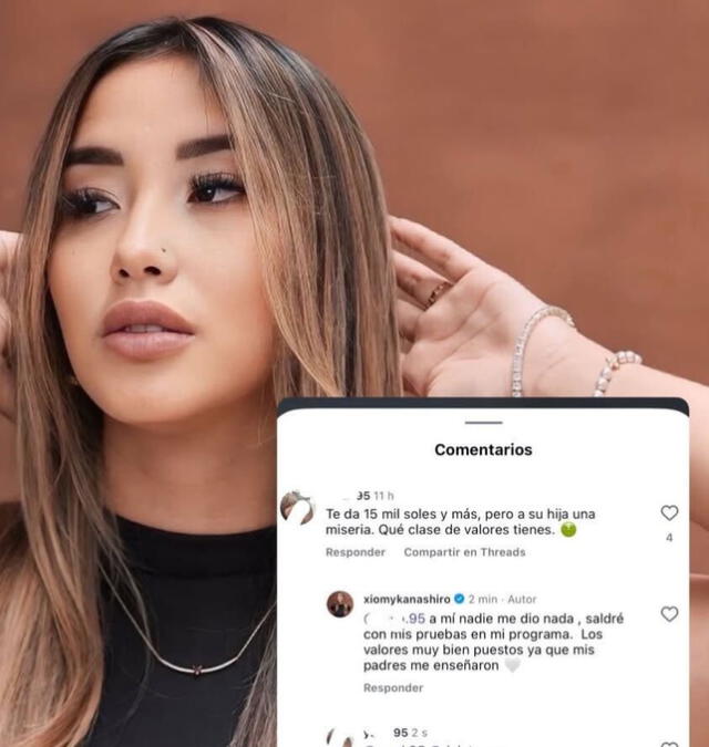 Xiomy Kanashiro puso en su lugar a usuario que la cuestionó por depósito de Farfán. Xiomy Kanashiro puso en su lugar a usuario que la cuestionó por depósito de Farfán.