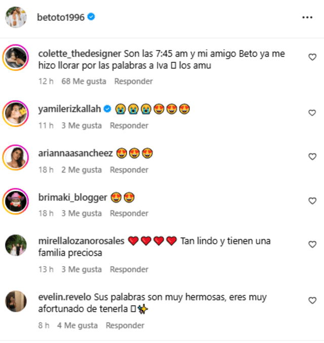 <em>Usuarios se conmovieron con post de Beto Da Silva. Captura: Instagram </em> <em>Usuarios se conmovieron con post de Beto Da Silva. Captura: Instagram </em>