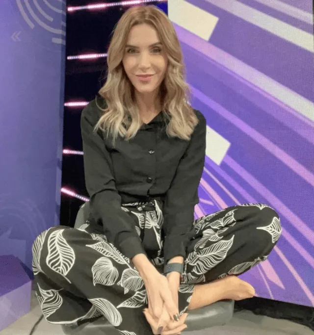 Juliana Oxenford cuando trabajaba en ATV.