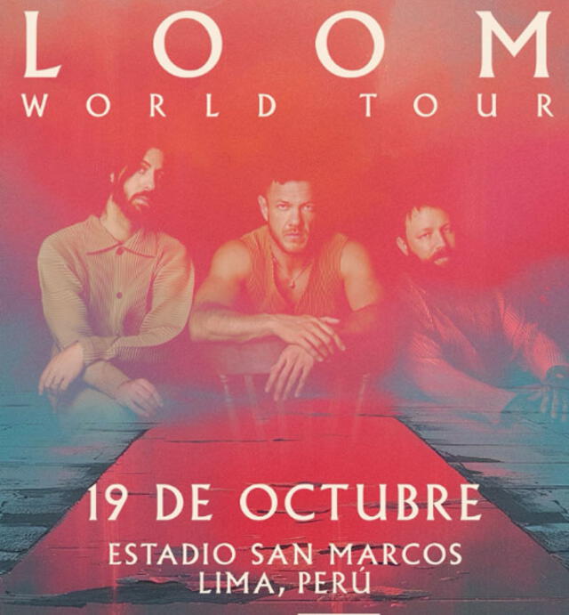 Imagine Dragons llegará a Perú el 19 de octubre de 2025.  