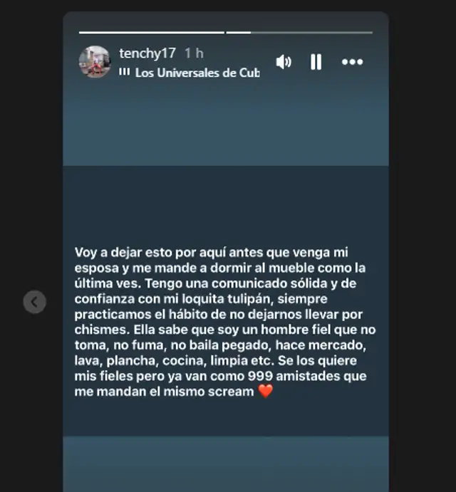 Tenchy Ugaz se pronuncia tras ser mencionado en SORPRESIVO MENSAJE de Christian Cueva. Foto: Instagram.   
