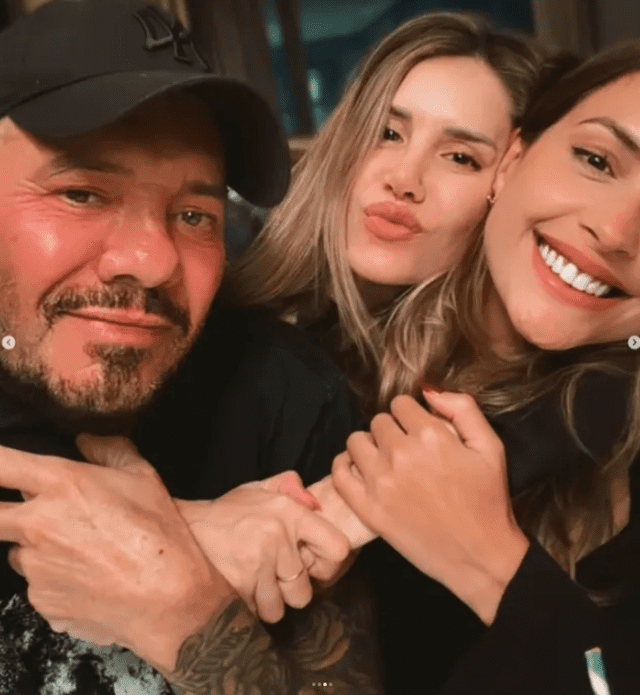 Milett Figueroa junto a la hija mayor de Marcelo Tinelli. 