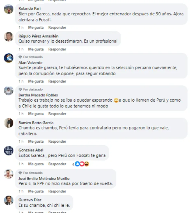 Peruanos reaccionan a trato de Gareca con Chile.