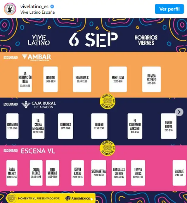 Vive Latino se realizará en septiembre en España.