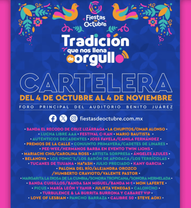 Mon Laferte en las Fiestas de Octubre 2024.  