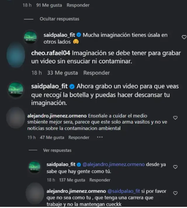  Said Palao es punto de críticas por polémico video que grabó con su hija 