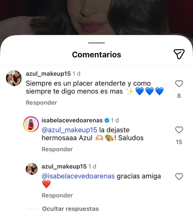 Isabel Acevedo manda emotivo mensaje a Camila Domínguez Isabel Acevedo manda emotivo mensaje a Camila Domínguez