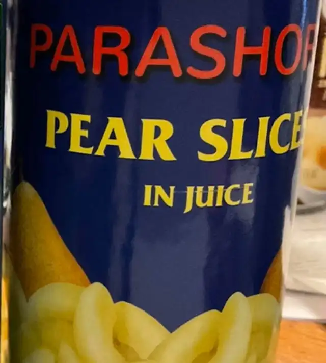 peras enlatadas