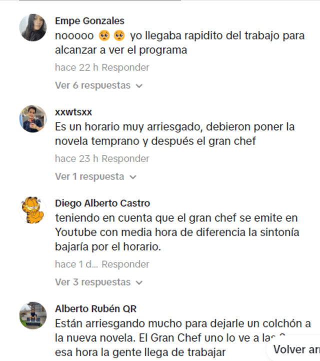 Usuarios comentan sobre nuevo horario de El Gran Chef: Famosos.