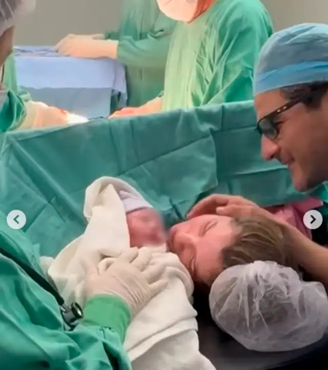  Alexandra Hörler trajo al mundo a su primer bebé 