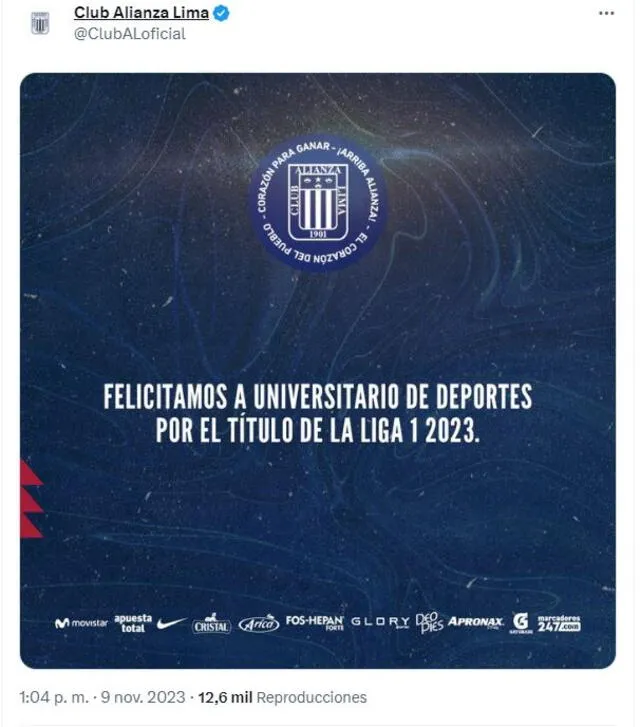 Alianza Lima vs. Universitario de Deportes por Liga 1 2023