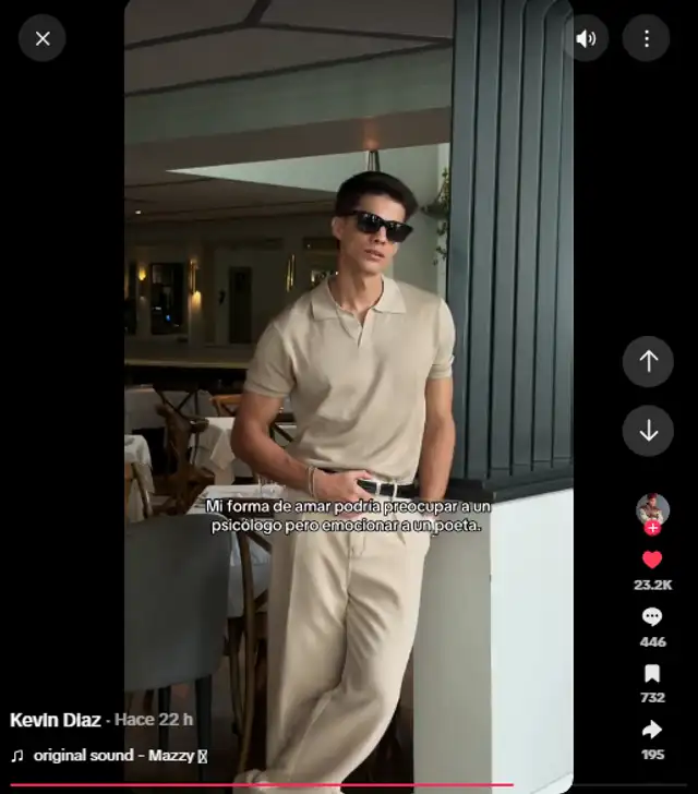 Kevin Díaz impacta con publicación sobre el amor. Kevin Díaz impacta con publicación sobre el amor.