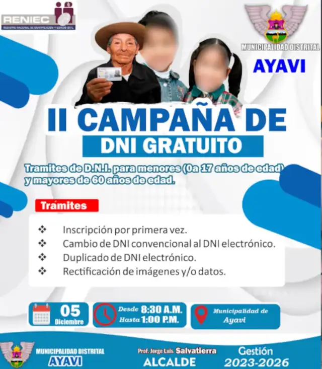 Campaña de DNI electrónico en Huancavelica. Campaña de DNI electrónico en Huancavelica.