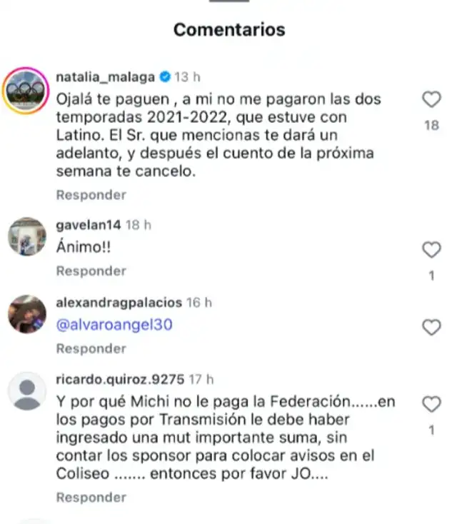 Natalia Málaga denunció que club le debe desde hace cuatro temporadas