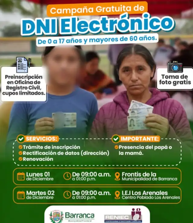 Campaña de DNI electrónico en Barranca. Campaña de DNI electrónico en Barranca.