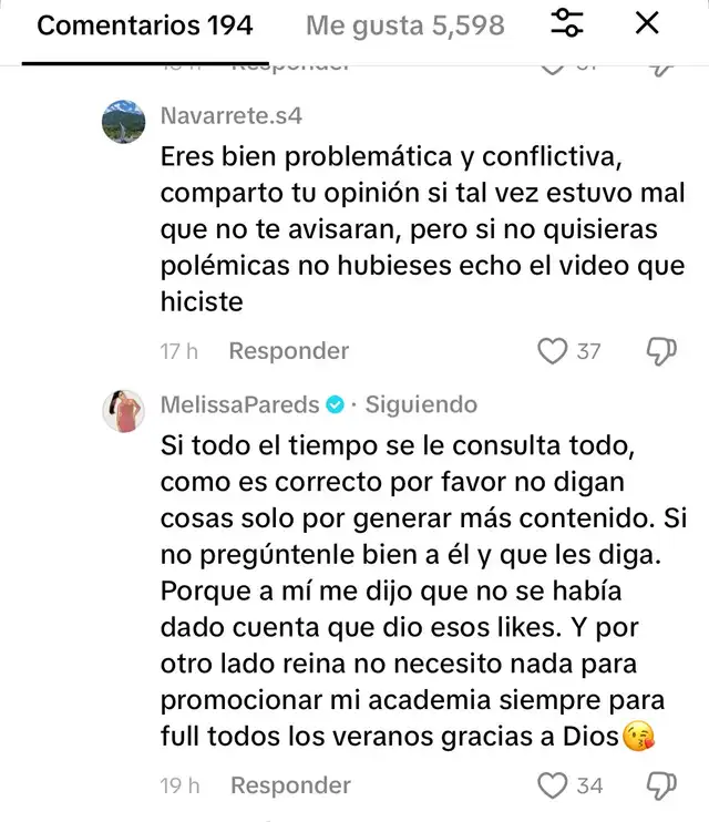  Melissa Paredes rompe su silencio luego de que Rodrigo Cuba 'respalde' que ella le pinta a su hija 