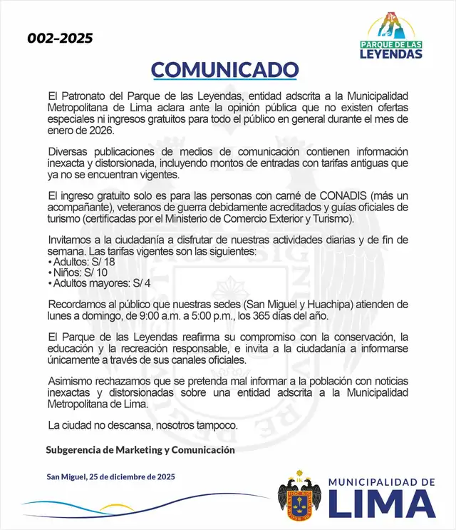 Parque de las leyendas