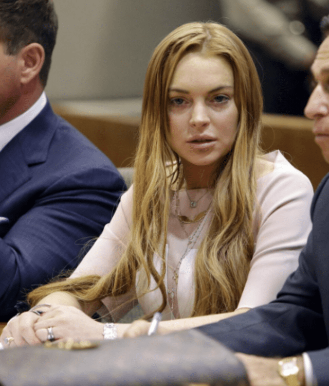 Lindsay Lohan en su peor momento.  