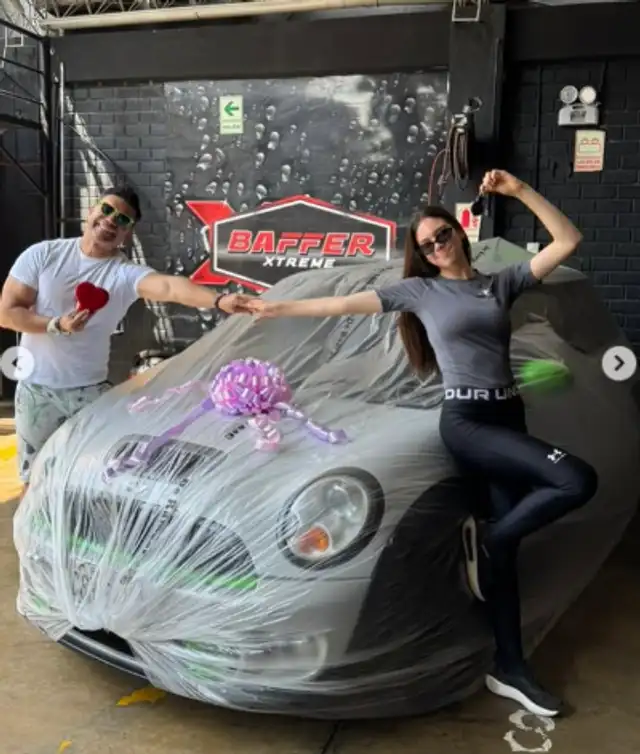 Gaela Barraza ya tiene su carro tras cumplir 18 años de edad. Foto: Instagram.   