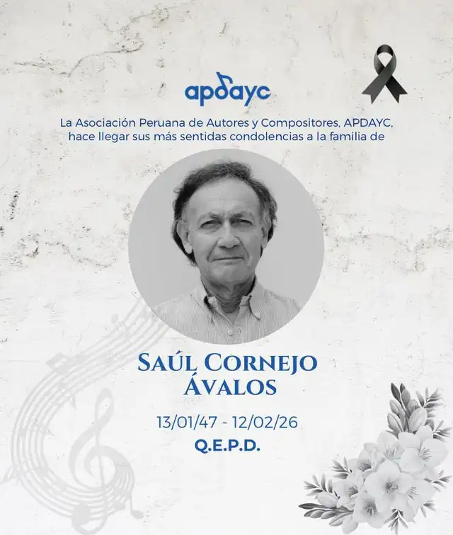 APDAYC se despide de Saúl Cornejo. Foto: Facebook.   