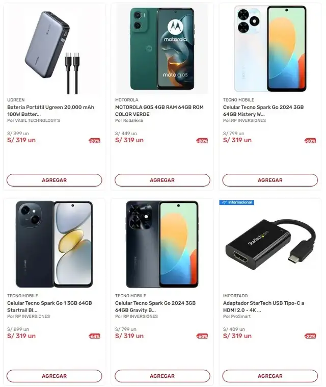 Conoce los precios de los celulares en oferta de Plaza Vea.