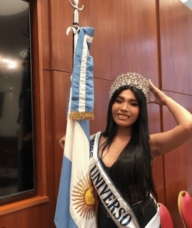 <em> Lea Sánchez luchando por la corona del Miss Universo Argentina. Captura: Instagram</em>   