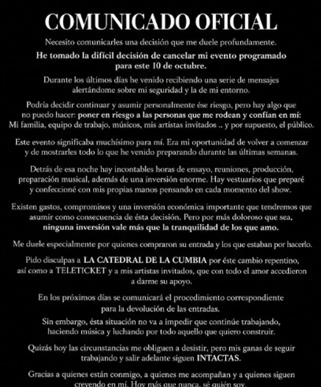Naldy Saldaña hace nueva grave denuncia y toma drástica decisión en su carrera como solista 