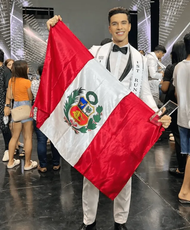 Estefano Balarín logró ser primer finalista en el Mister International.  