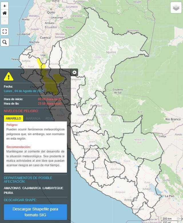 <strong> Senamhi emite comunicado por aumento de vientos en sierra norte</strong> <strong> Senamhi emite comunicado por aumento de vientos en sierra norte</strong>