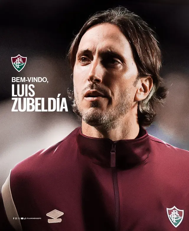  Luis Zulbeldía fue presentado como nuevo entrenador de Fluminense. Foto: Fluminense   