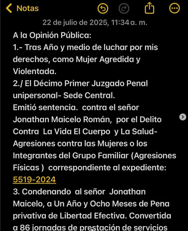 Jonathan Maicelo SENTENCIADO: Poder Judicial dicta PRISIÓN EFECTIVA en su contra por agresión a Samantha Batallanos
